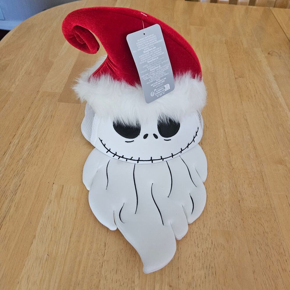 Disney Parks Nightmare Before Christmas Jack Santa Claus Baseball Hat Cap NWT